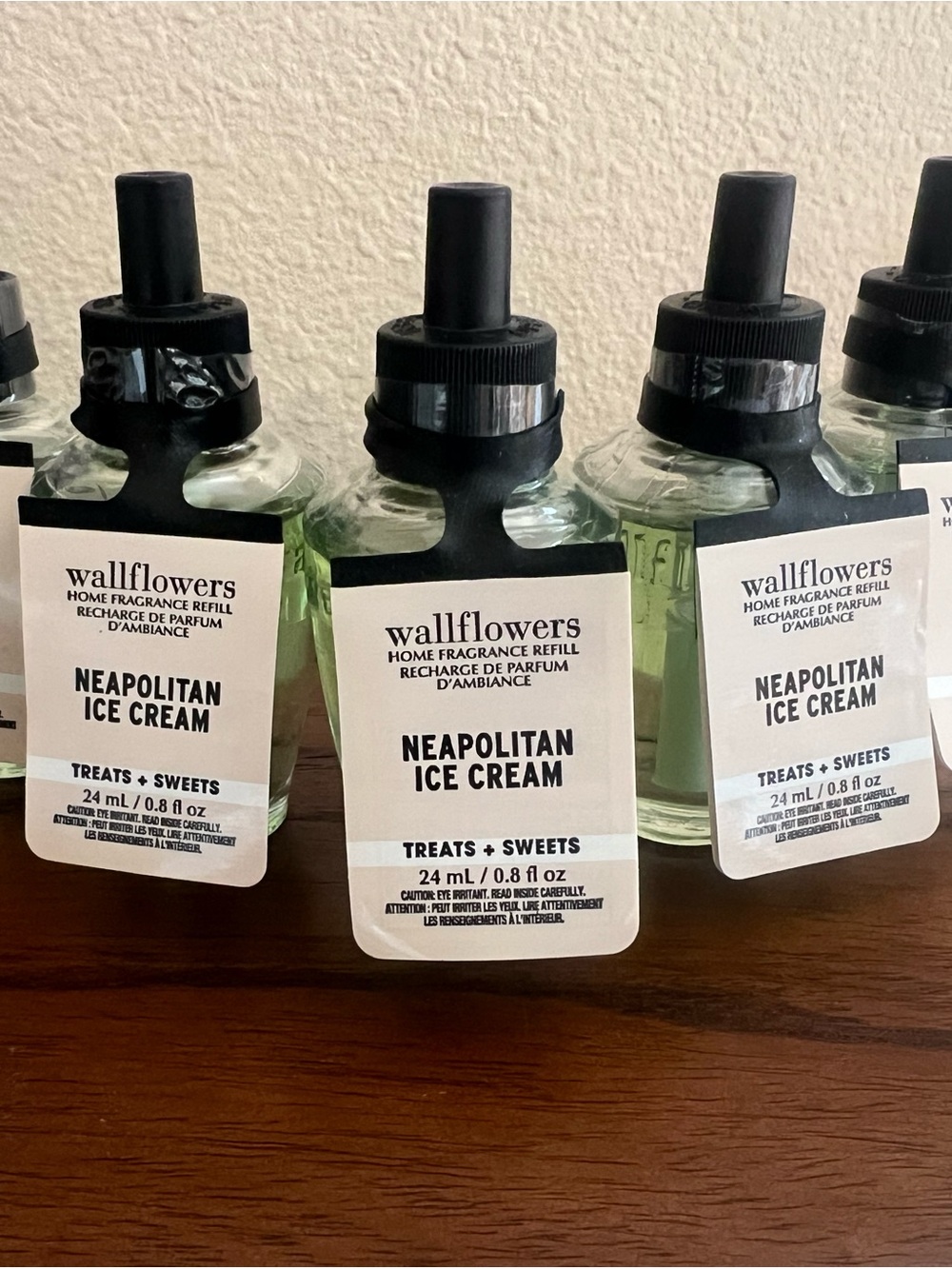 Wallflowers Neapolitan Ice Cream Fragrance Refill, Set of 5, New